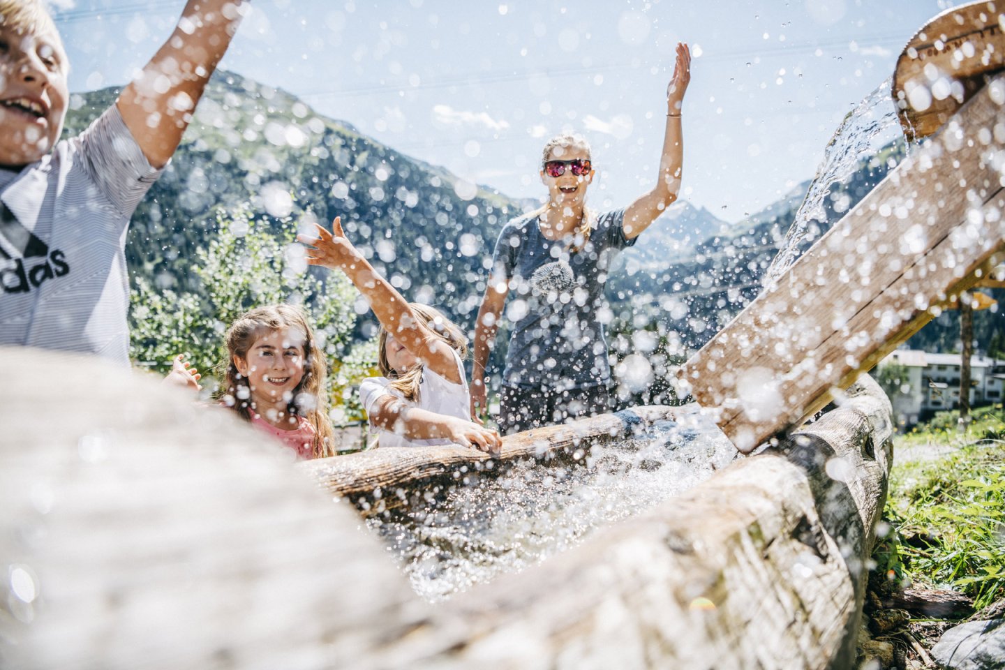 Frische Abkühlung Sommerurlaub St. Anton