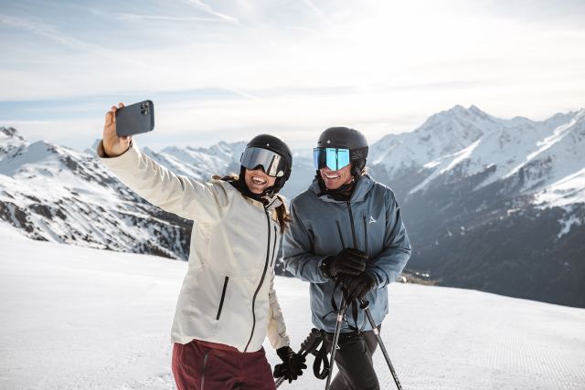 Selfies im Skiurlaub